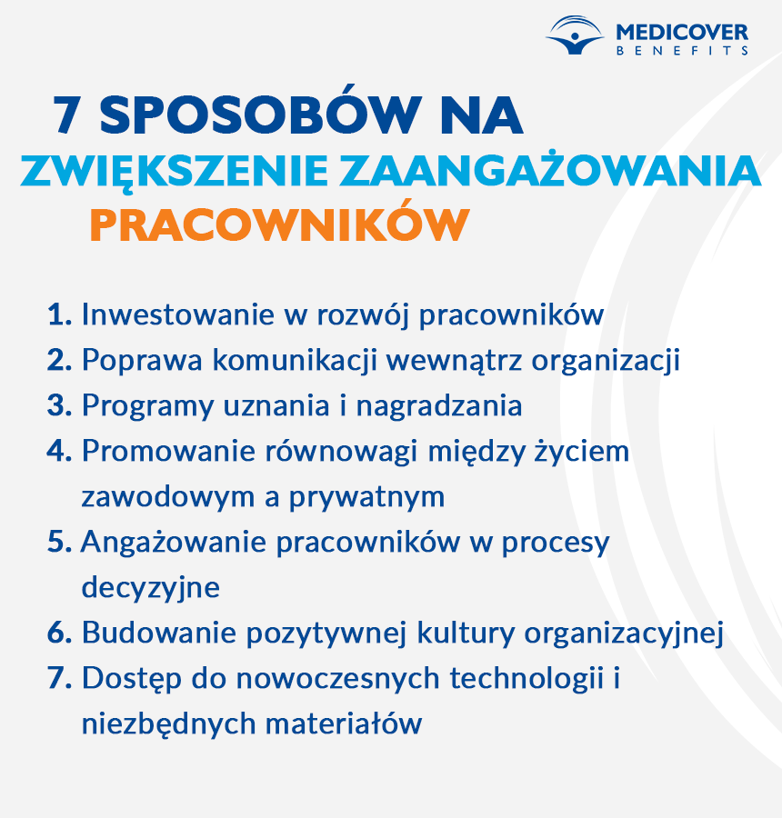 Wskazówki dotyczące zaangażowania pracowników i ich chęci do pracy.
