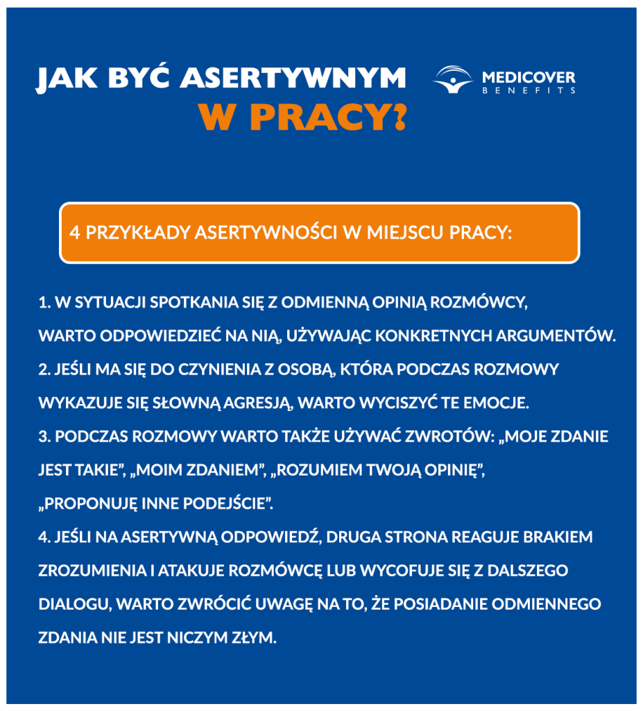 Asertywność w pracy przykłady