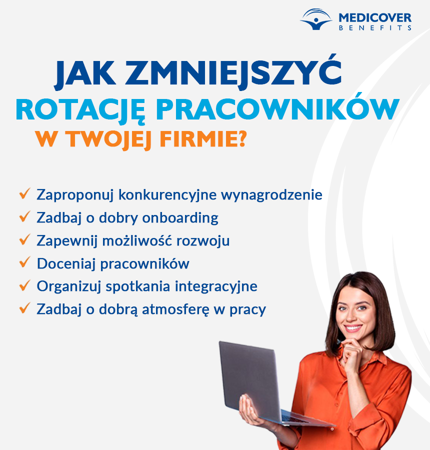 Jak zmniejszyć poziom rotacji pracowniczej? Warto zwrócić uwagę na motywowanie pracowników, inwestowanie w ich rozwój oraz dobrą atmosferę w zespole, jak również w całej organizacji.