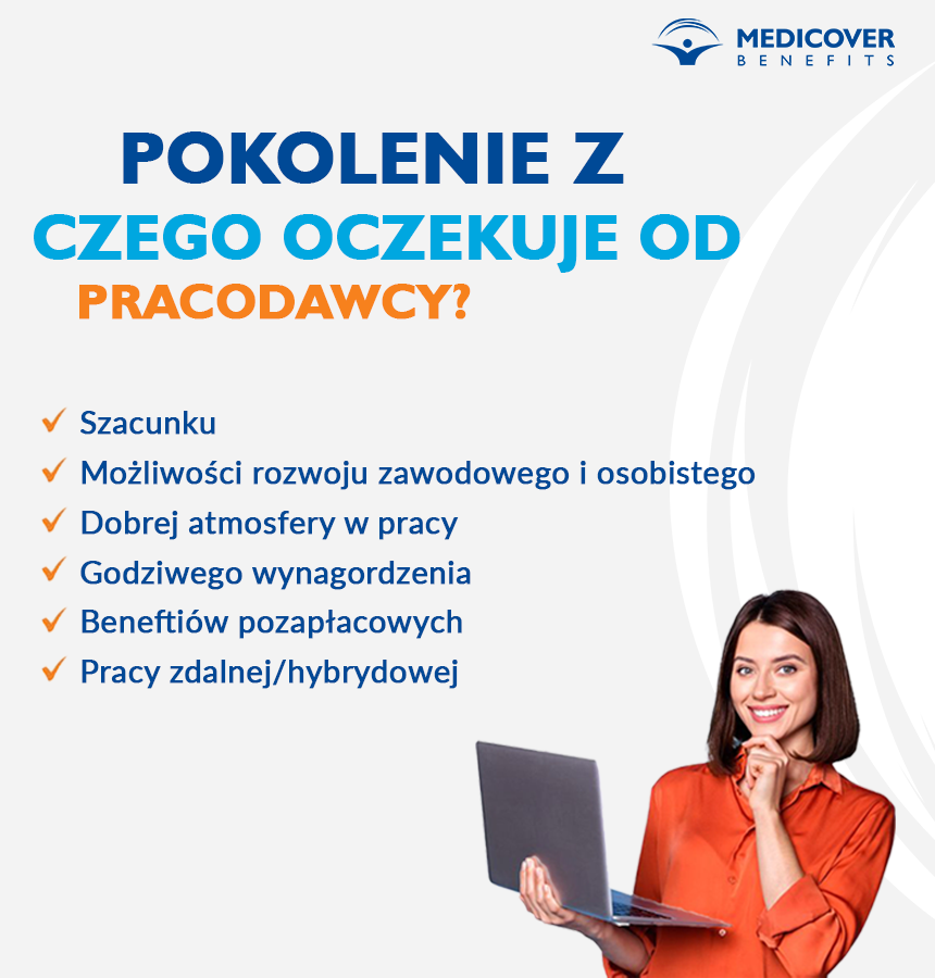 Pokolenie Z chce pracować krócej, chcą mieć możliwość rozwoju i awansu, inwestują w samorozwój i niezależność.